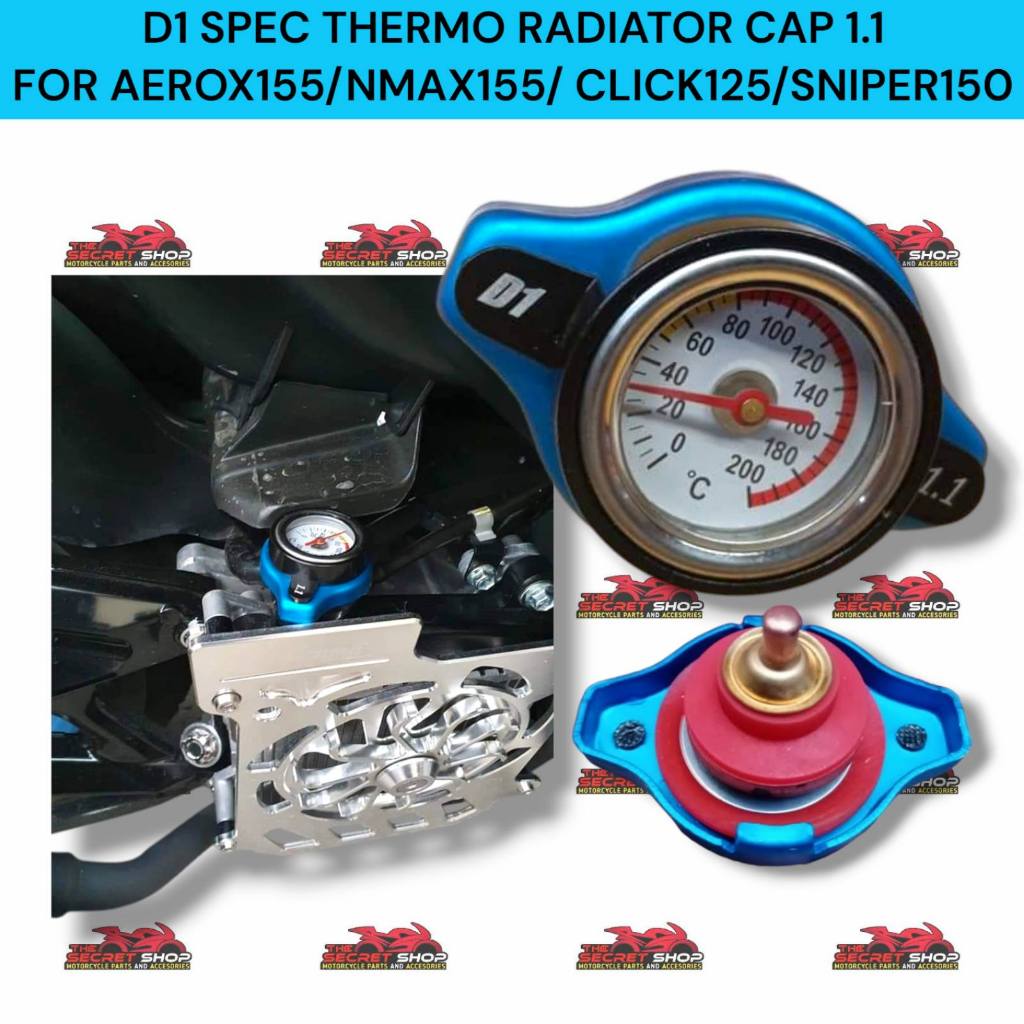 D1 RADIATOR CAP AEROX/NMAX/SNIPER/CLICK125 | Shopee Philippines