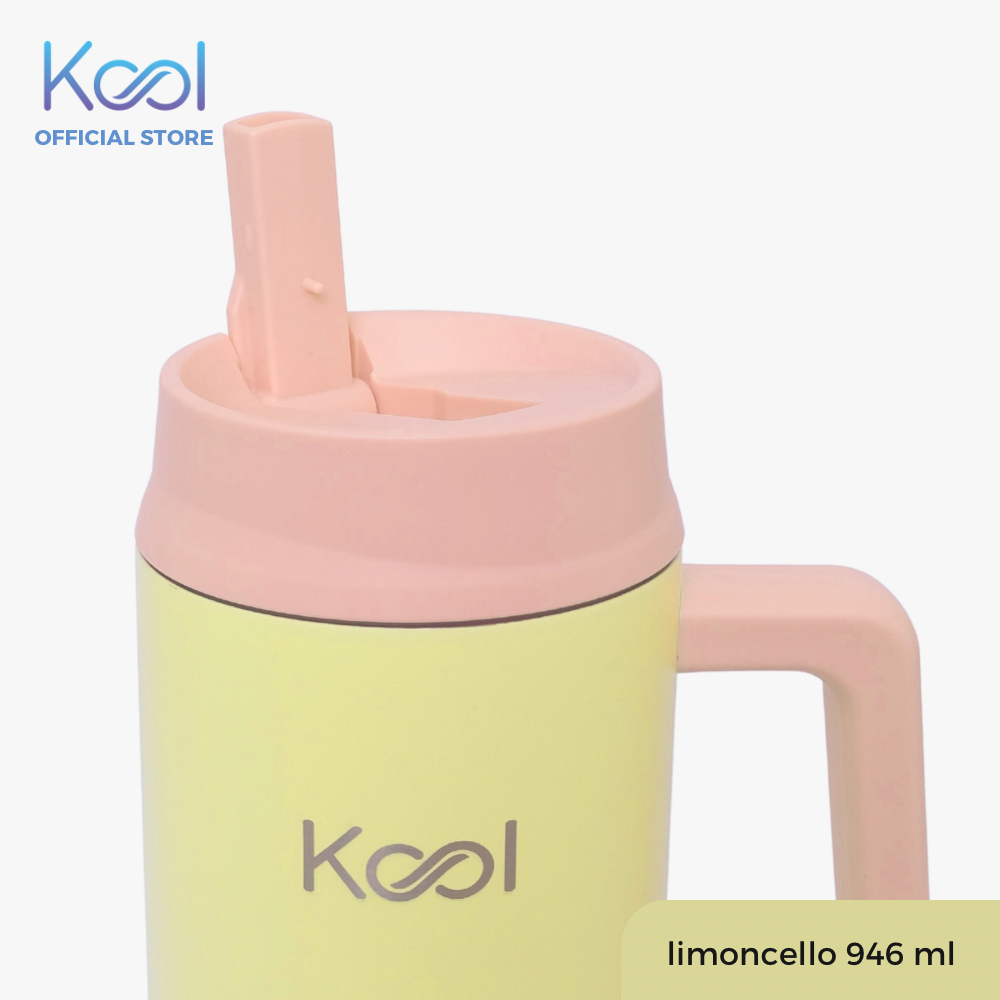 Kool Insulated Stainless Steel On-The-Go Tumbler With Straw ...
