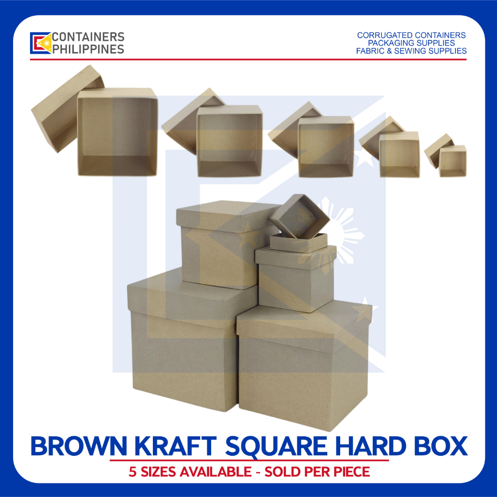 CONTAINERS.PH (Sold per Piece) Brown Hard Kraft Box Stackable Packaging ...