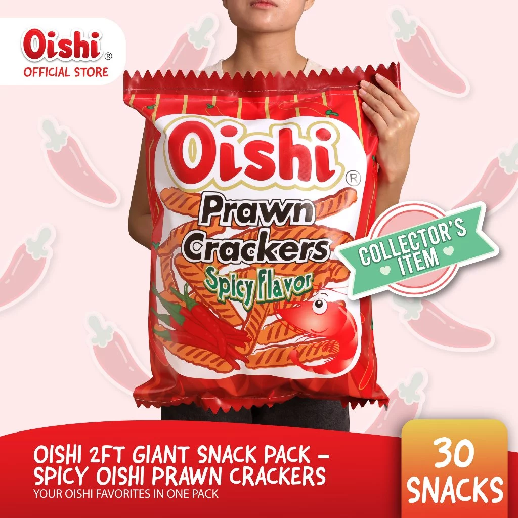 Oishi Giant Prawn Crackers Spicy