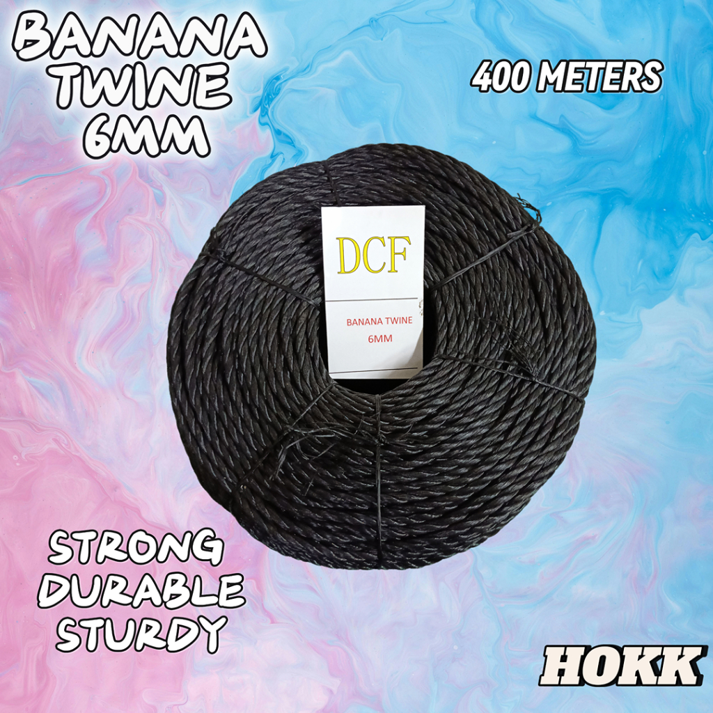 BLACK 6MM BANANA TWINE ROPE | Shopee Philippines