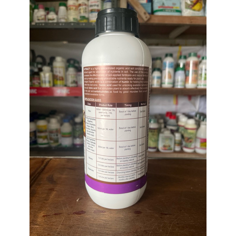 ATTRACT Soil Conditioner 1Liter by FMC ~ Actagro Organic Acids | Shopee ...