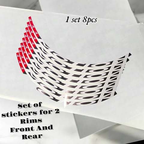 MOTION RIM STICKERS (SET OF 8 PCS), DESINGN STICKERS FOR KIDS (1 SET ...