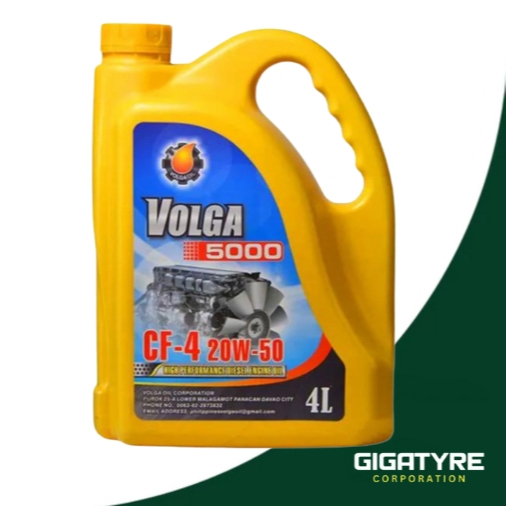 VOLGA : 20W50 CF-4 DIESEL ENGINE OIL 5000 - 4L | Shopee Philippines