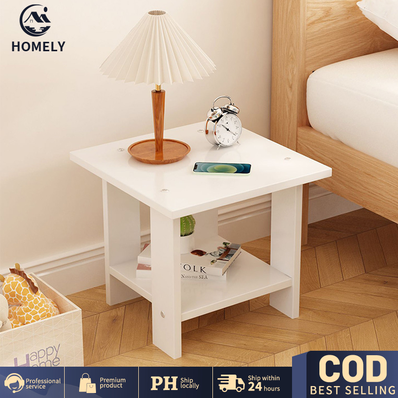 Nordic Bedside Table Small Square Desk Coffee Table Simple Sofa Side ...
