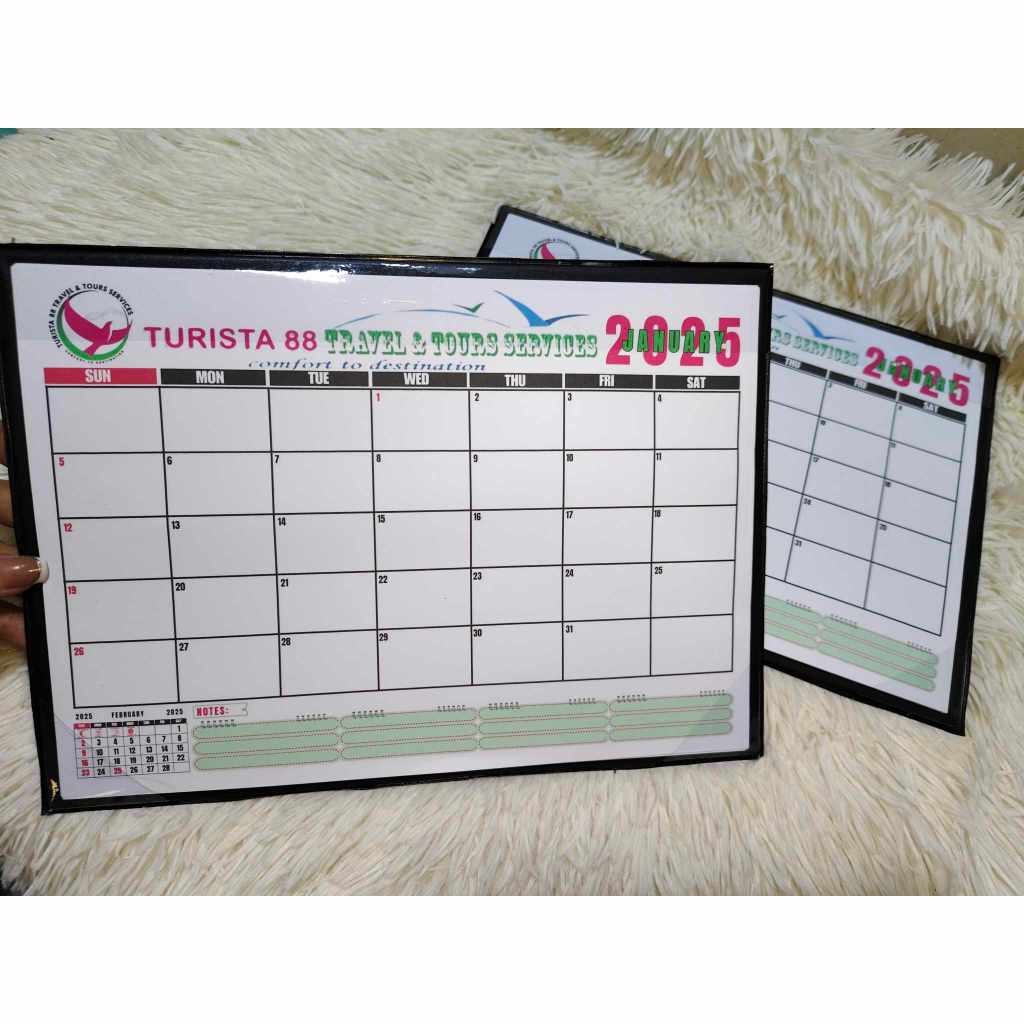 2025 PERSONALIZED DESK/TABLE CALENDAR WITH FREE CALENDAR JACKET (A4