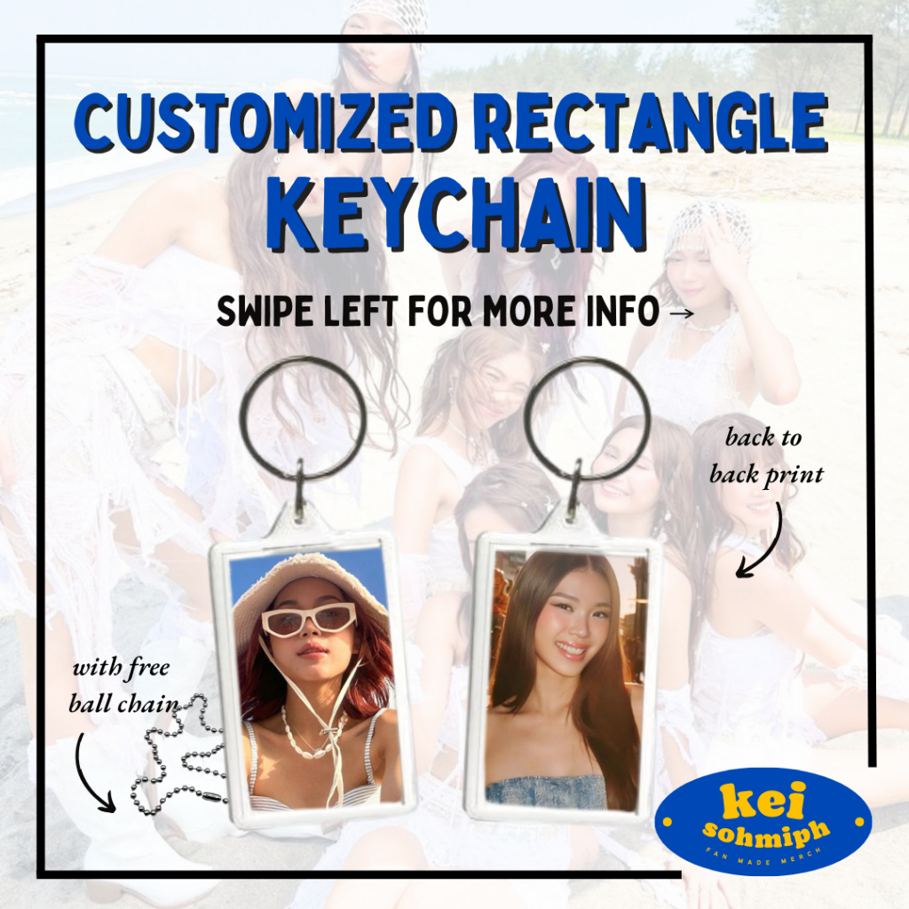 Keisohmiph | Customized / Personalized Acrylic Semi-Rectangle Keychain ...