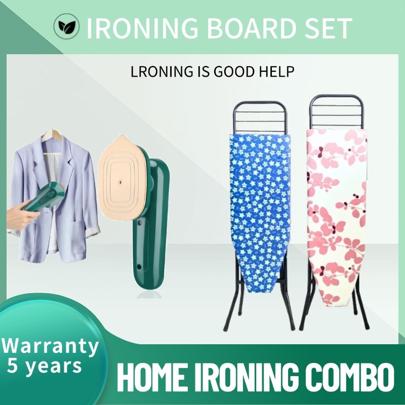 Ironing set steam iron Duty Ironing Board with Metal Stand Adjustable ...