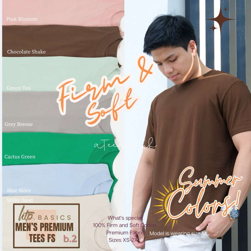 HTP Basics | MEN’S PREMIUM TEES | FIRM AND SOFT COTTON | SUMMER COLORS ...
