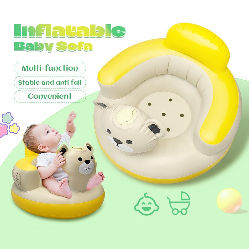 Inflatable Baby Chair Seat Multifunctional Baby Feeding Bath Learn To ...