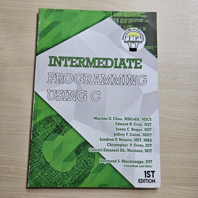 Intermediate Programming Using C By:Chua | Shopee Philippines