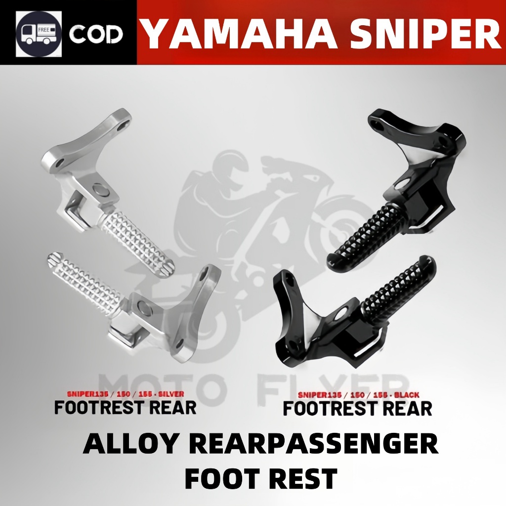 MOTORCYCLE ALLOY REAR PASSENGER FOOT REST/FOOT YAMAHA SNIPER PEG FOR ...