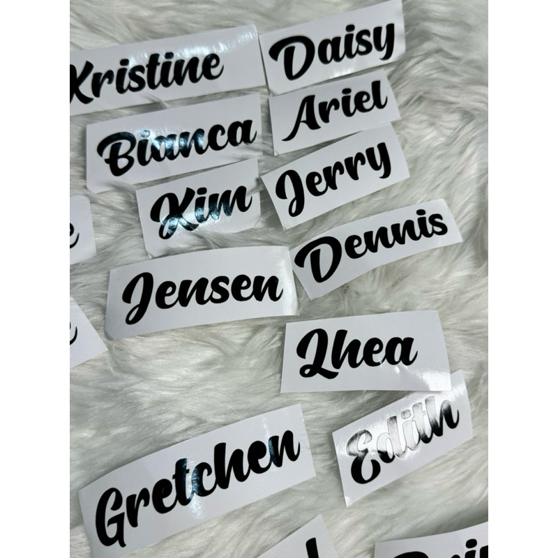 Customized Decal Vinyl Sticker Name for Mugs, Pantry, Tumbler, Books ...
