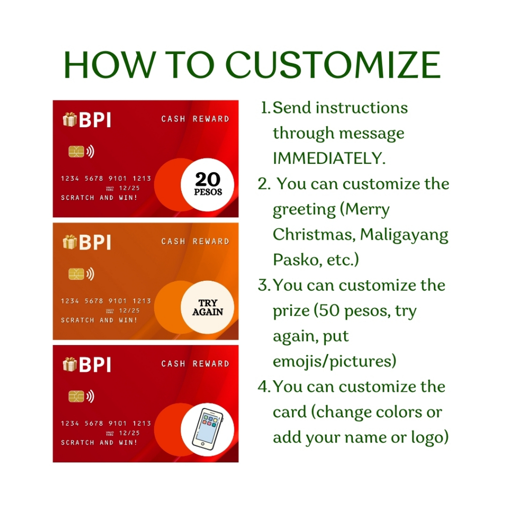 Funny ATM Design Scratch Cards for Gift Parties Events | Shopee Philippines