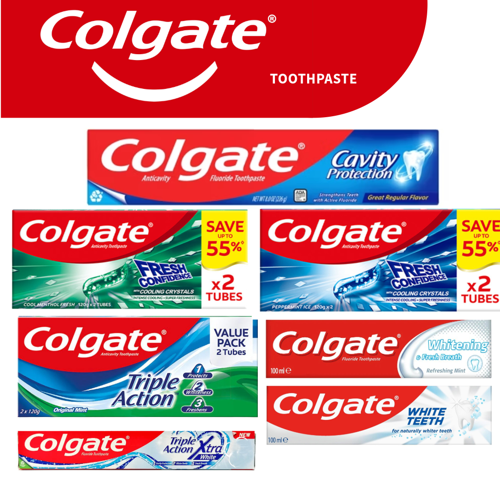 Colgate Flouride Toothpaste whitening and cavity protection | Shopee ...