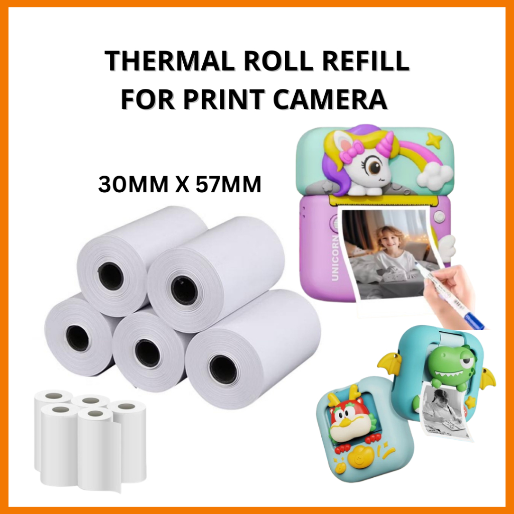 Colored Thermal Printing Paper Roll for Kids Printing Camera | Shopee ...