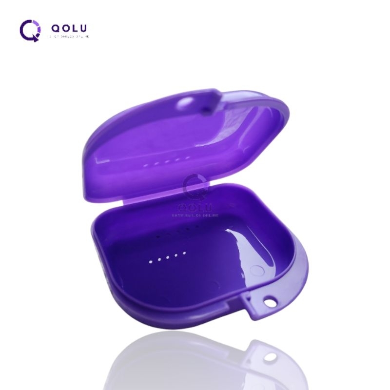 Retainer case orthodontic cute storage up and down black oral care ...