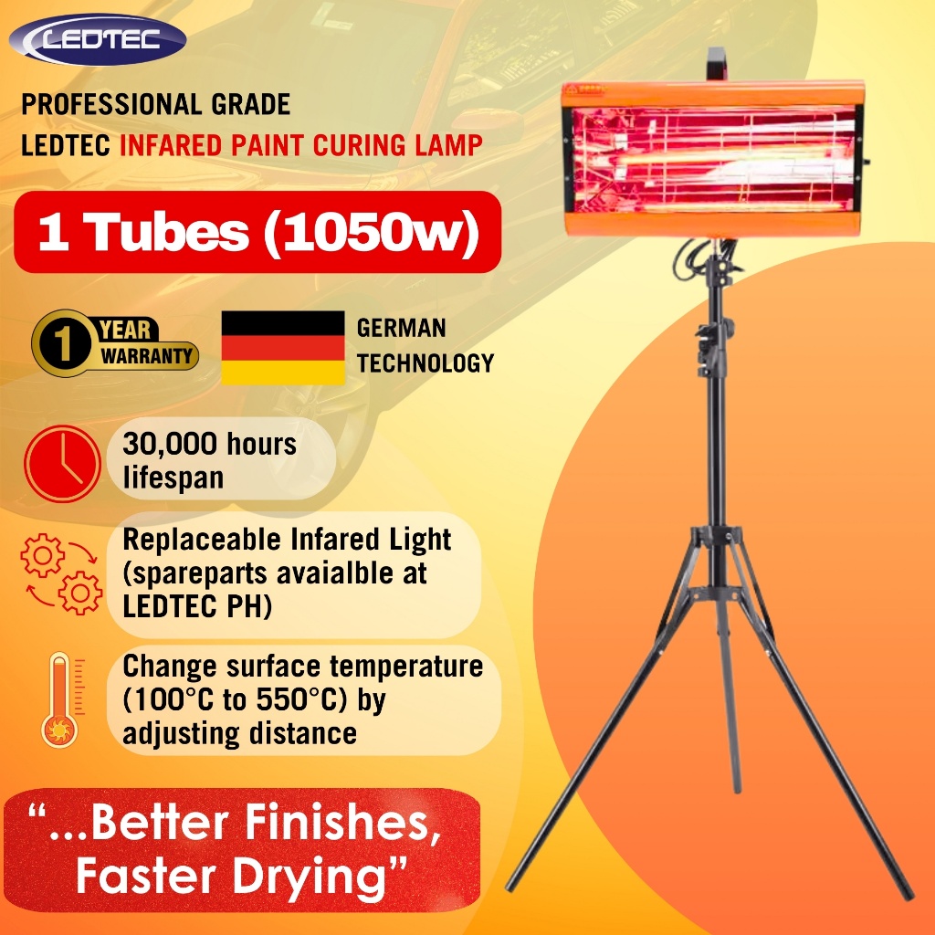 LEDTEC Infared Curing Lamp - German Technology Automotive Car Paint ...