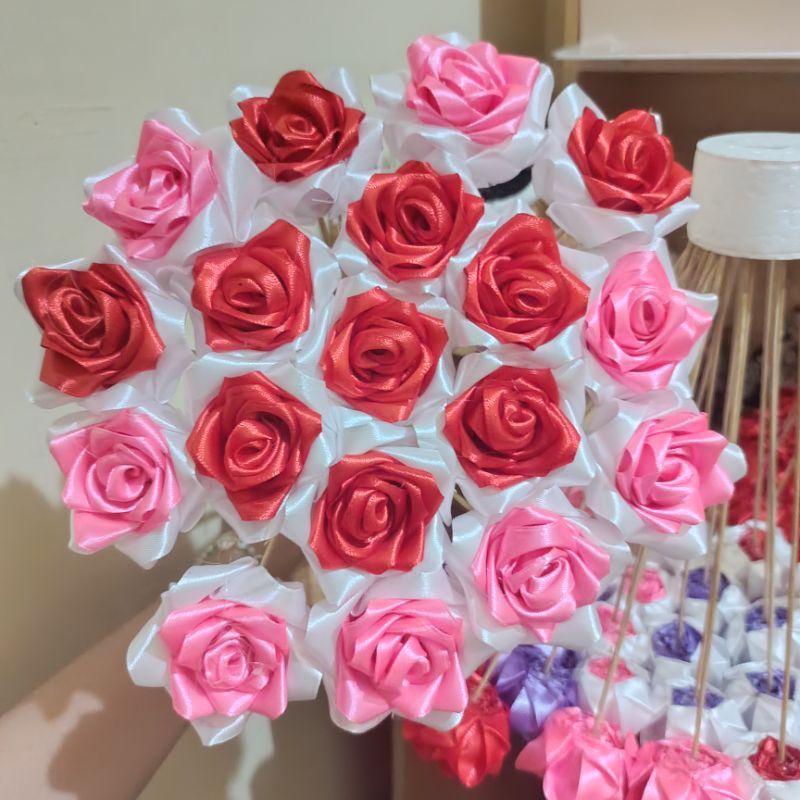 satin rose per stem. | Shopee Philippines