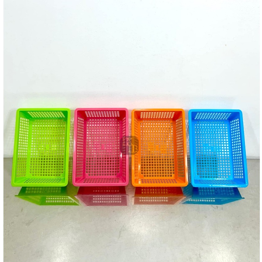 210 Hi-Top Plastic Mini Rectangular Mesh Tray(Random Color) | Shopee ...