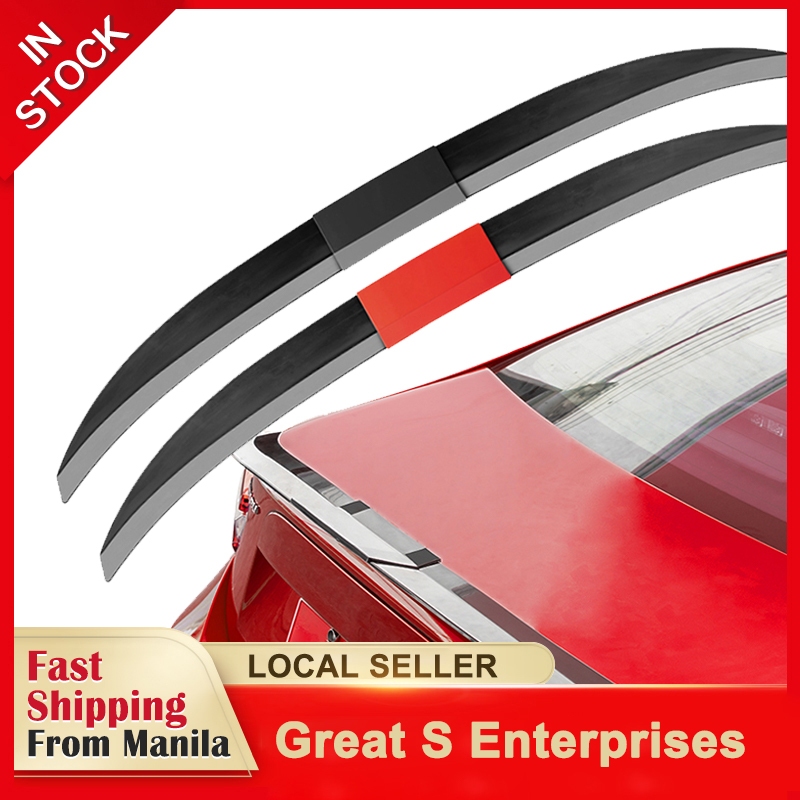 Car Rear Trunk Spoiler Lip Universal Adjustable Roof Tail Extension ...