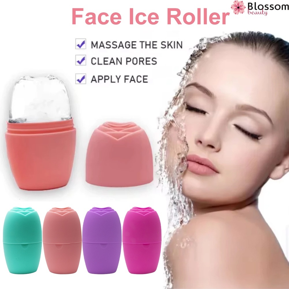 Face Ice Roller Skin Care Rolle Shrink Pores Face Massager Ice Roller ...