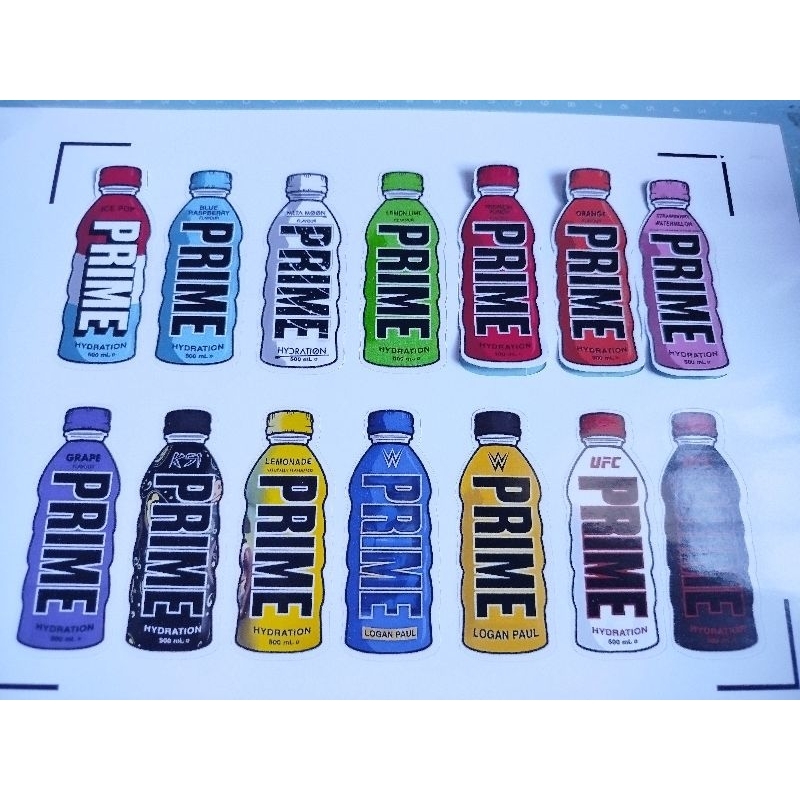 Prime Hydration Sticker Pack ( 14pcs) | Shopee Philippines