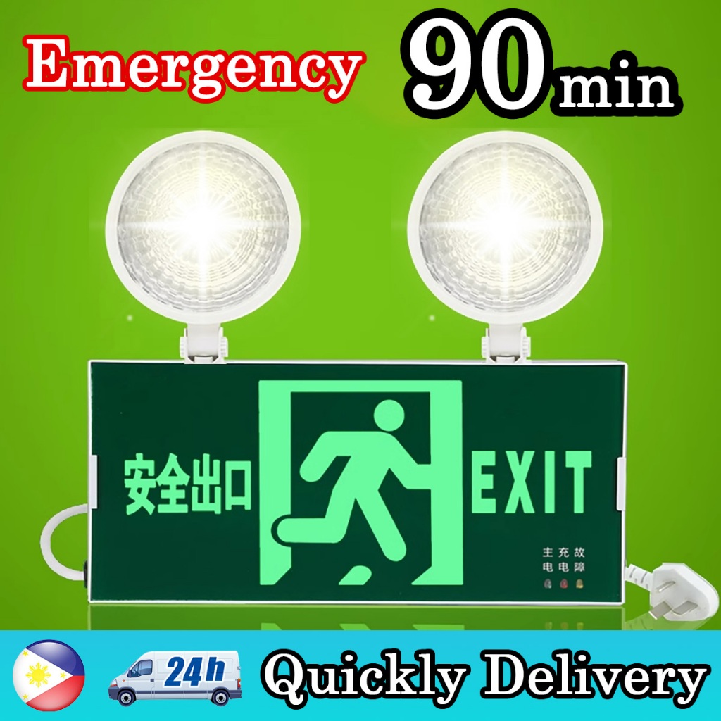 Emergency Exit Light 2 In 1 Safe Escape Sign Luminaire For Fire ...