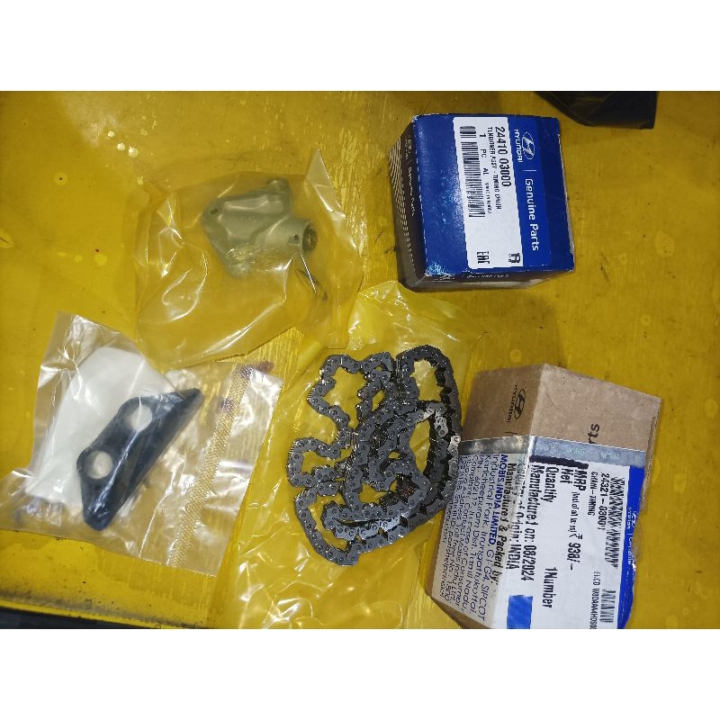 TIMING CHAIN TIMING TENSIONER TIMING GUIDE FOR KIA RIO 1.2 2014 MODEL ...