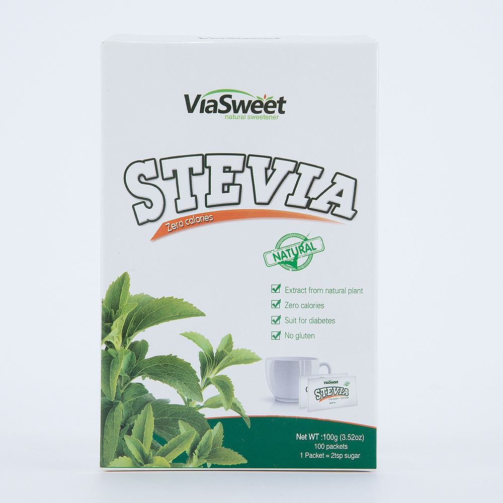 Stevia Natural Sweetener - 100 Sachets Box - Natural Sweetness | Shopee ...