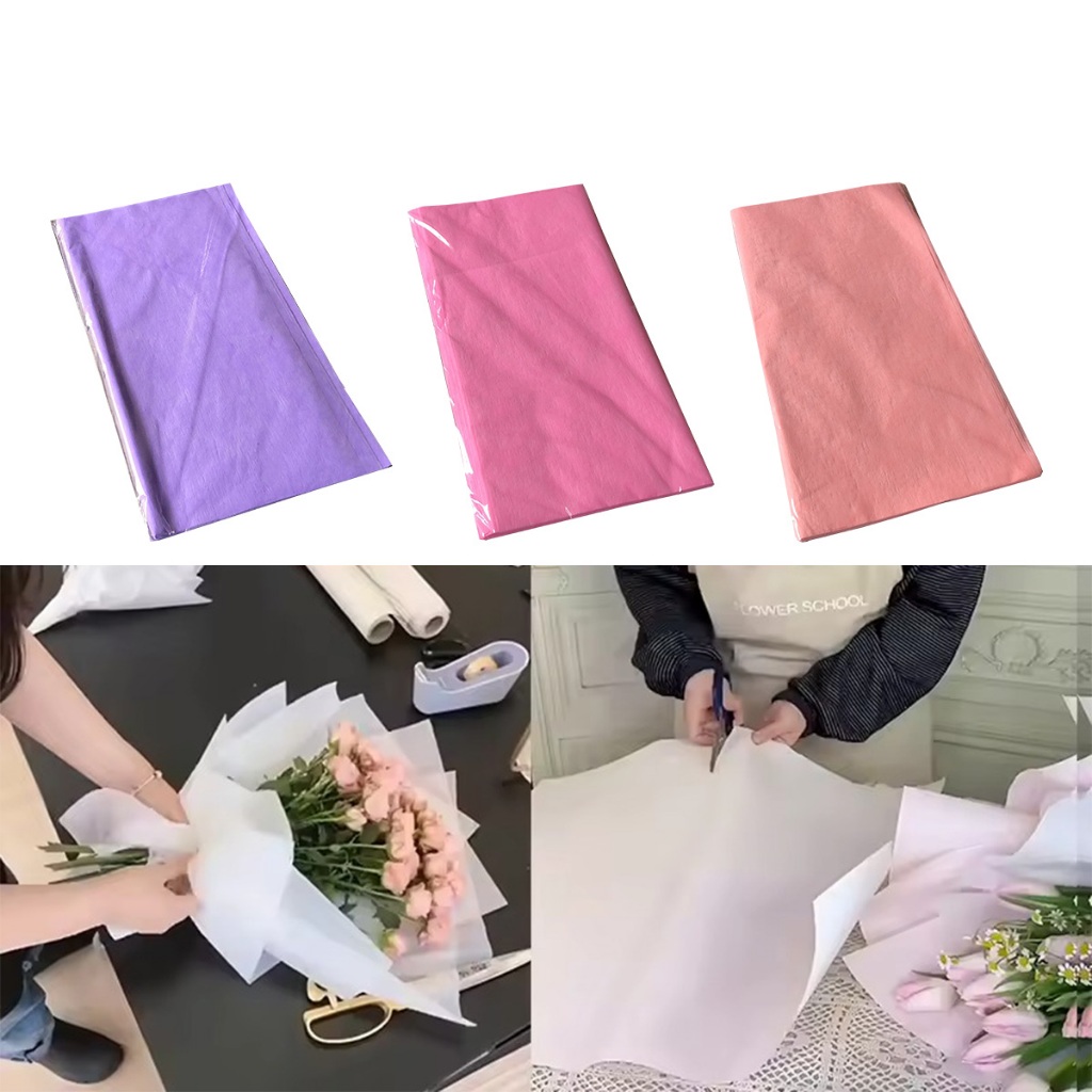 30pcs/bag Nonwoven Tissue Wrapper for Bouquet Colorful Tissue Wrapper ...