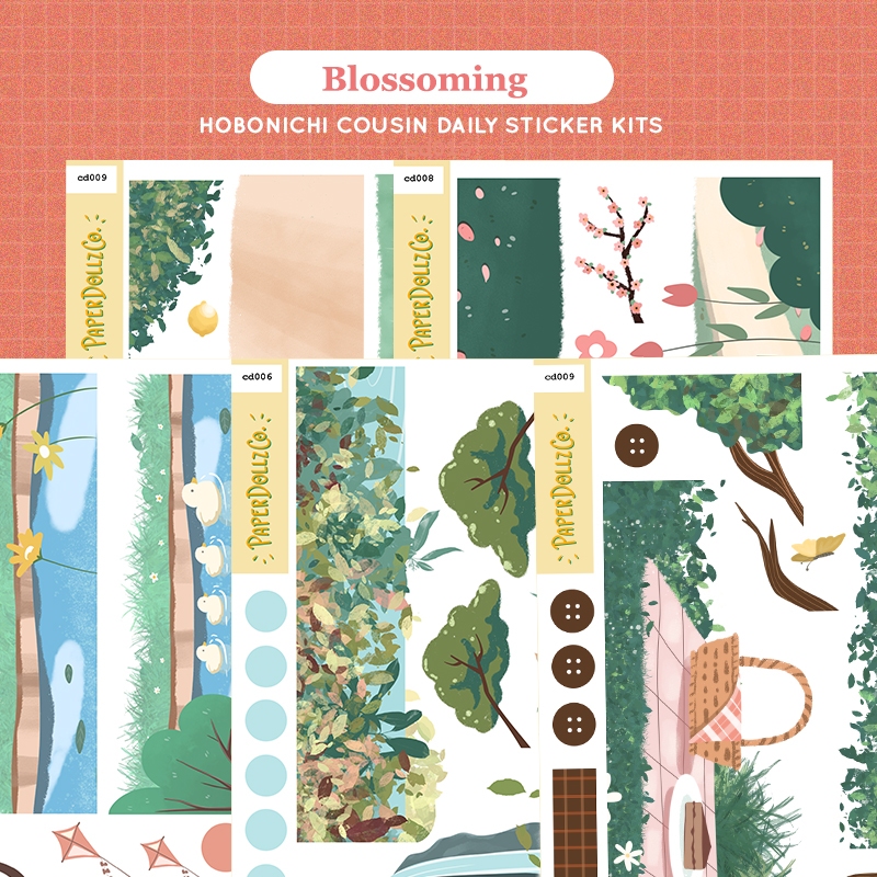 Blossoming Hobonichi Cousin Daily Sticker Kit | Shopee Philippines