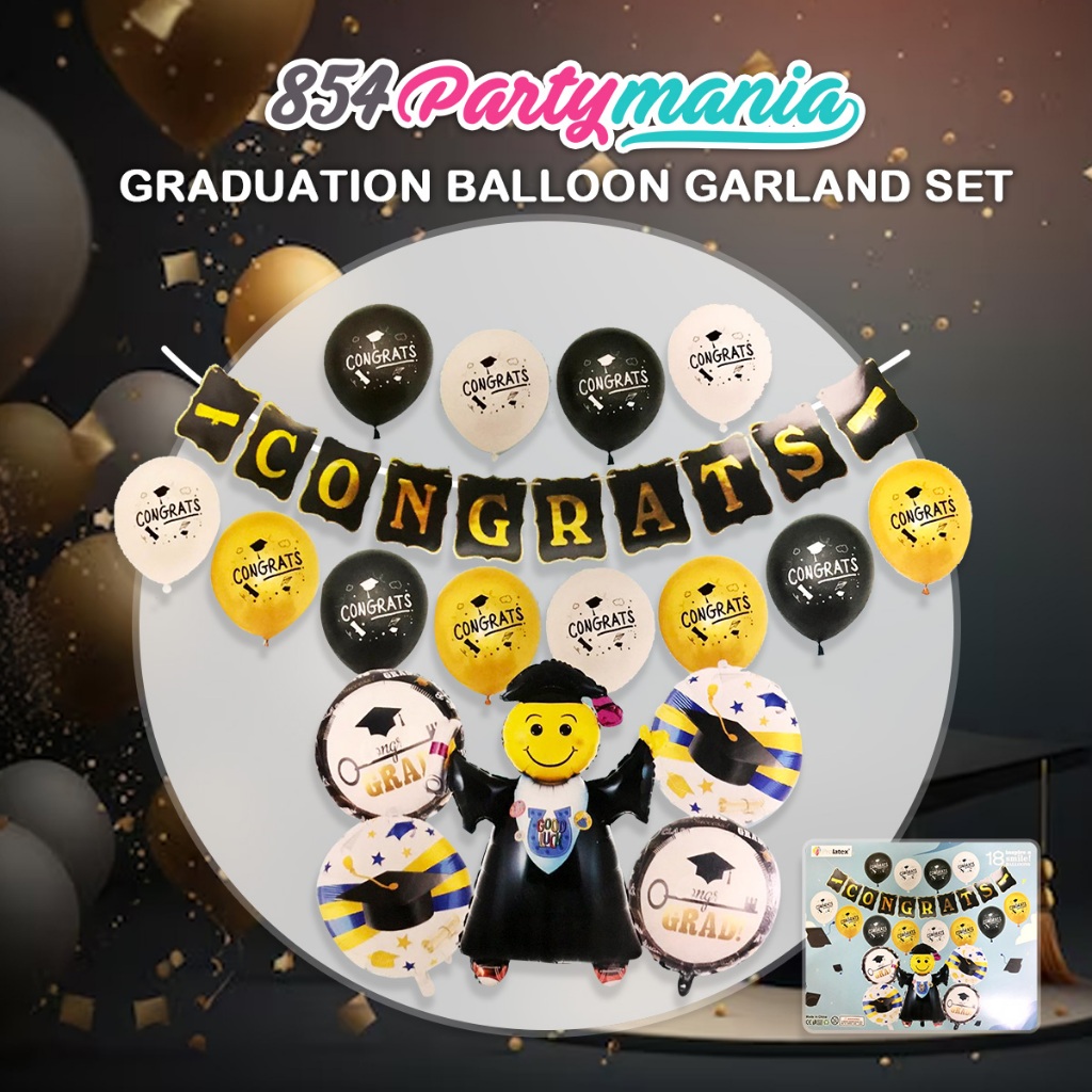 Graduation Balloons Foil Balloons Graduate Balloon Congratulations ...
