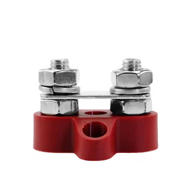 2PCS/SET Bus Bar Terminal Block M8 12-48V Power Junction Block Power ...