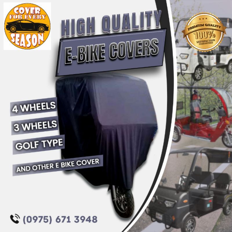 EBIKE COVER (3 WHEELS, 4 WHEELS, GOLF TYPE etc....) | Shopee Philippines