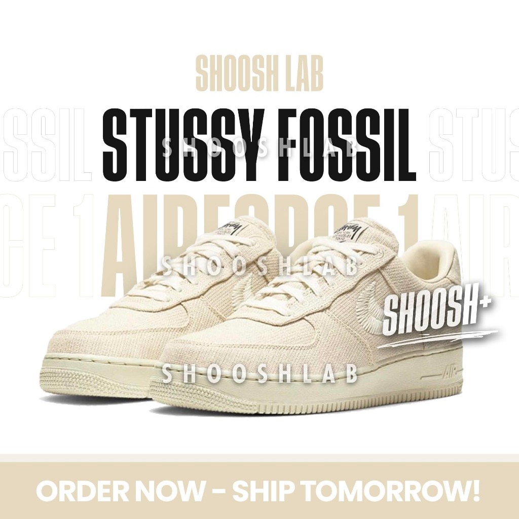 Authentic Quality AF1 Stussy Fossil For Men Women Shoes Sneakers