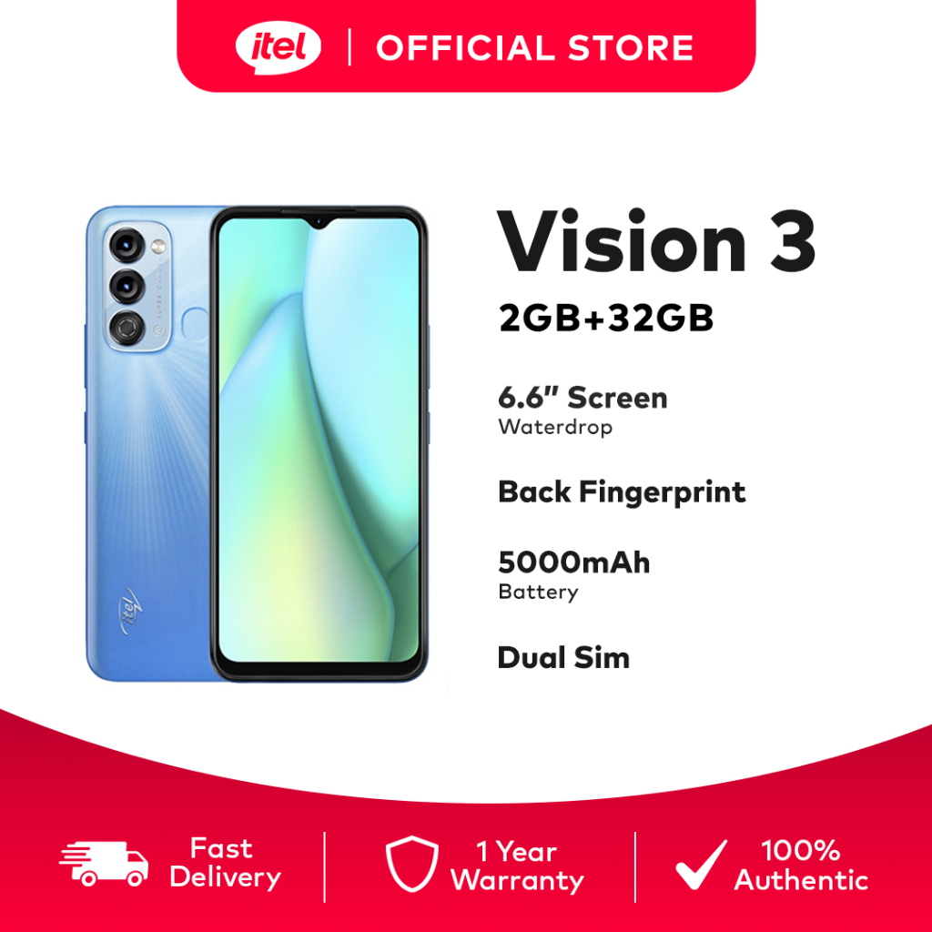 itel Vision 3 （2gb Ram+32gb Rom） | Shopee Philippines