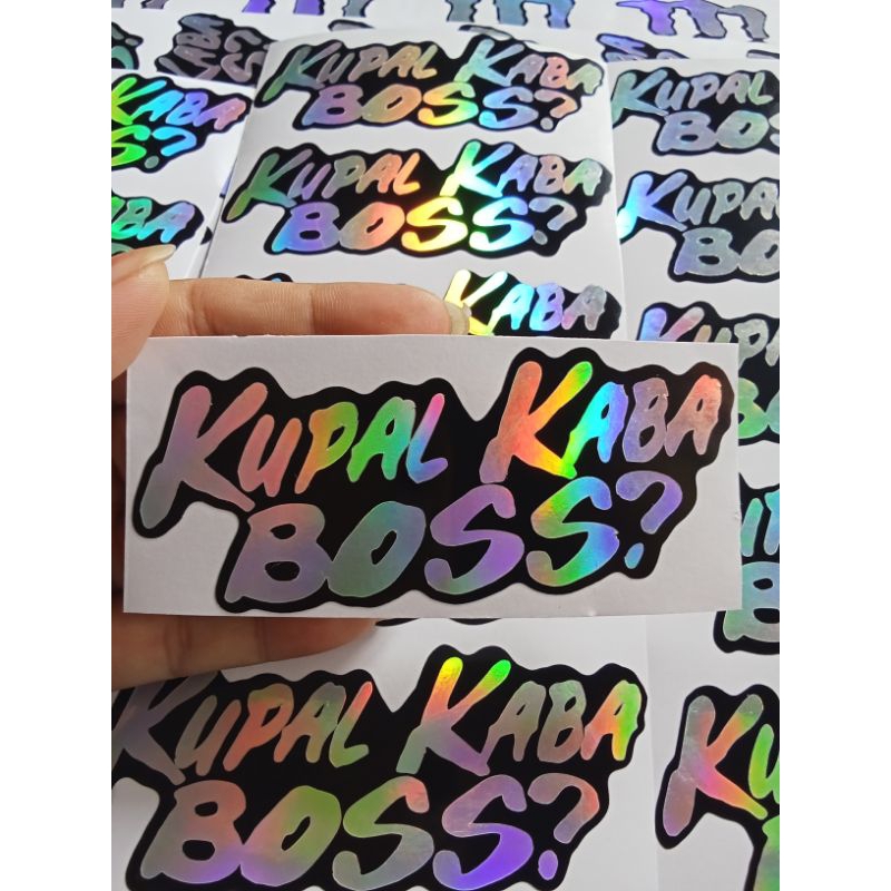 KUPAL KABA BOSS REFLECTOR STICKER FOR MOTOR AND CAR,FIT UNIVERSAL ...