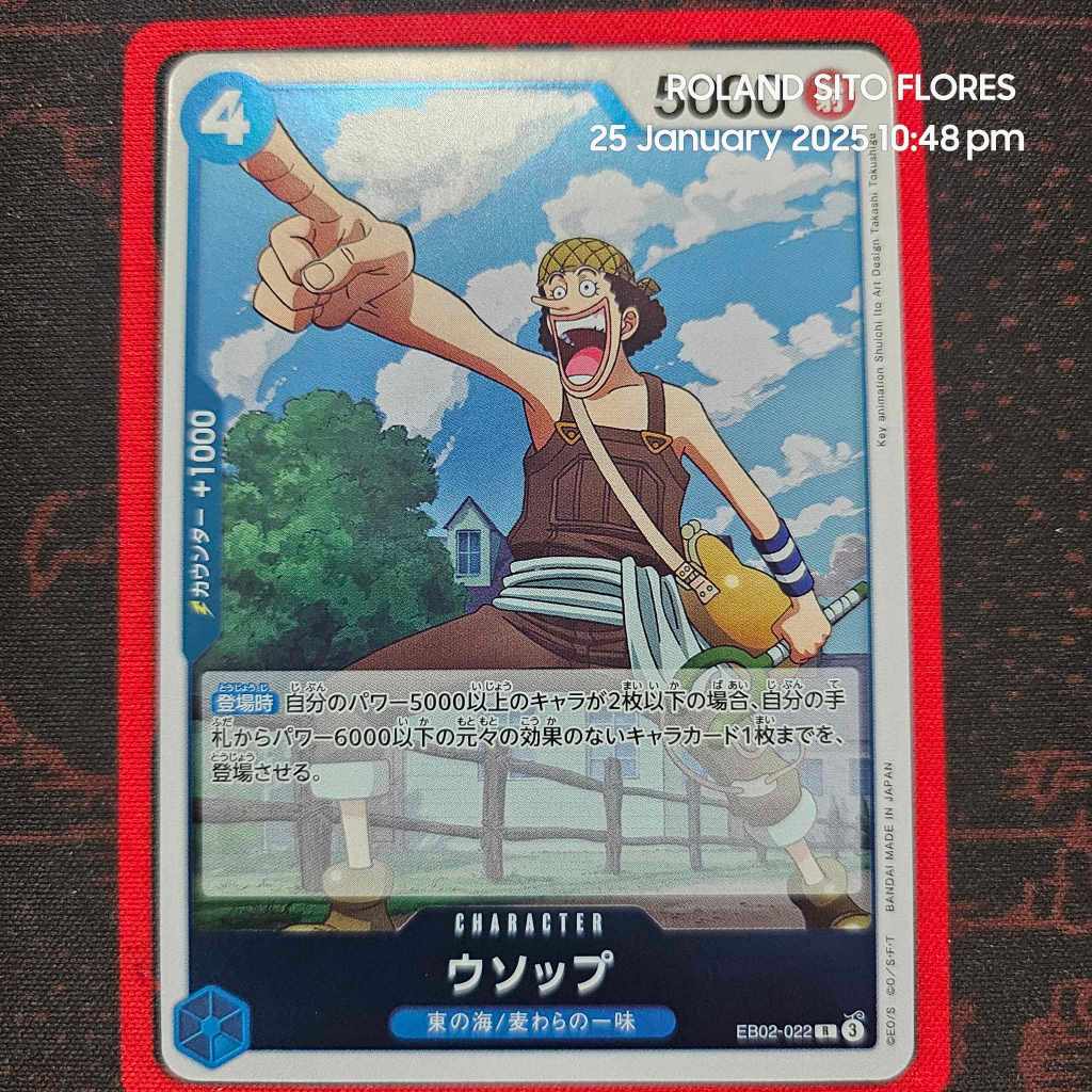Usopp (Alt Art) EB02-022 R – One Piece Card Game, Japanese, Anime 25th Collection, Near Mint