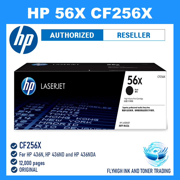 HP 56X High Yield Black Original LaserJet Toner Cartridge (CF256X ...