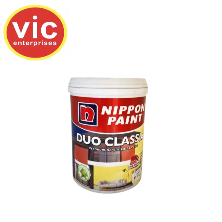 Nippon Duo Classic Premium Acrylic Latex Paint (NP-101 Flat White ...