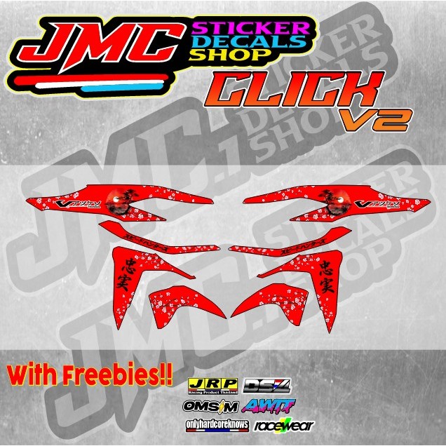HONDA CLICK V2 SAKURA DECALS JAPAN CONCEPT QUALITY LAMINATE DECALS ...
