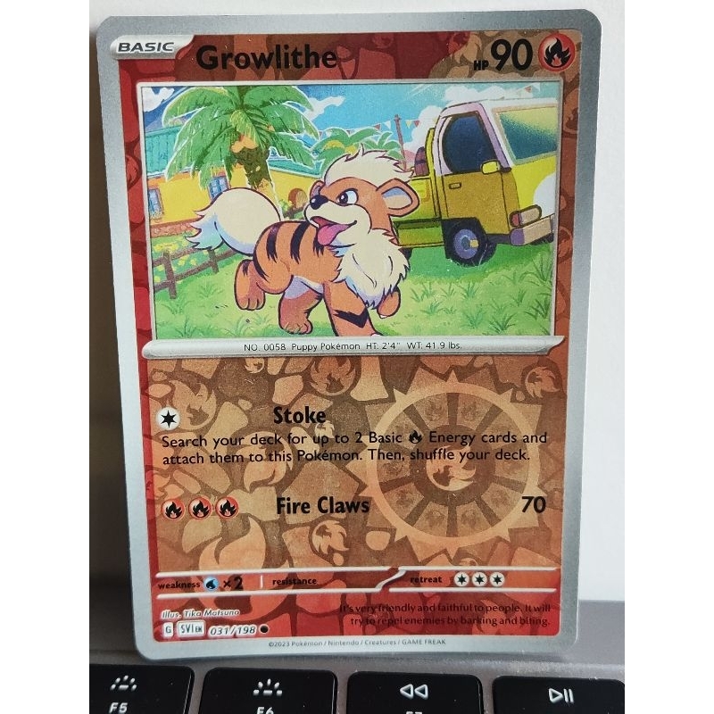 how to read a pokemon card 058 GROWLITHE Pokémon Card Cut Art – Runic Cards