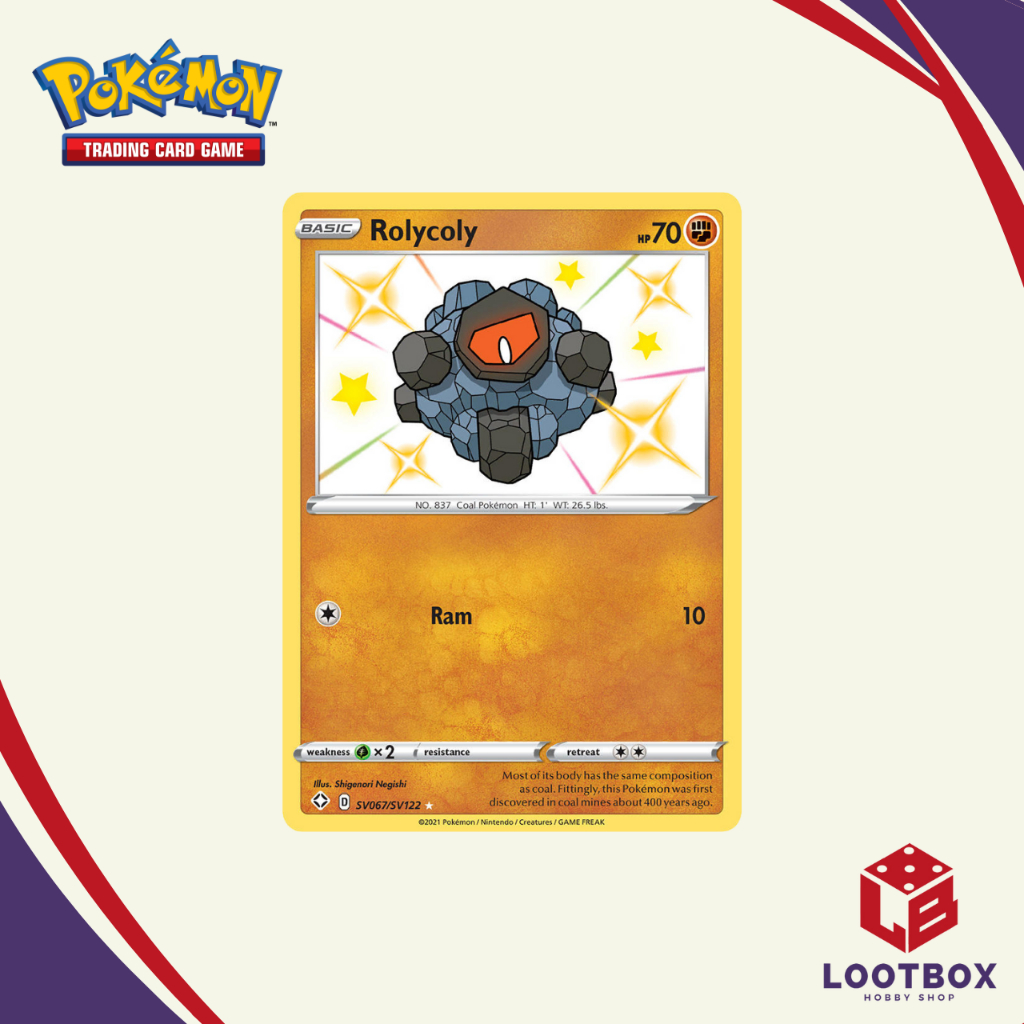 Pokemon Card Game: Rolycoly (Shiny Rare) - Shining Fates | Shopee ...
