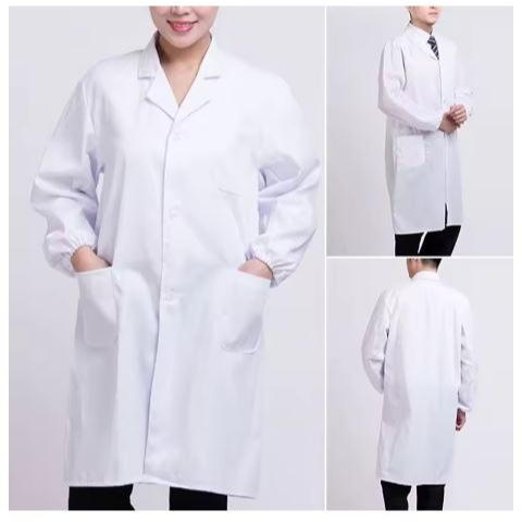 White Coat surgery lab doctor work uniform surgery coats dental clinic ...
