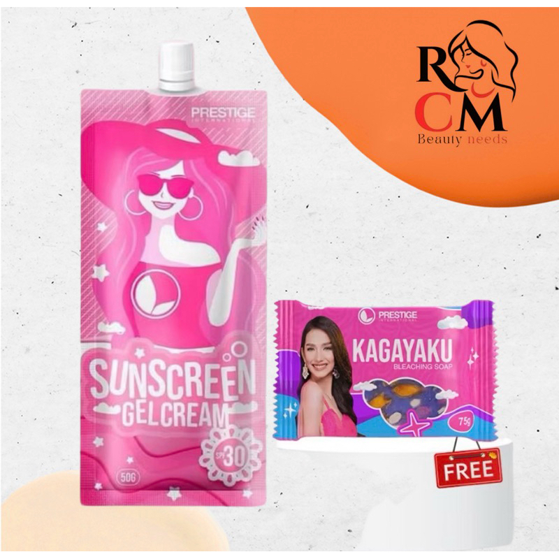 Prestige Sunscreen Sachet 50g | 10G SPF30 WITH FREEBIES | Shopee ...
