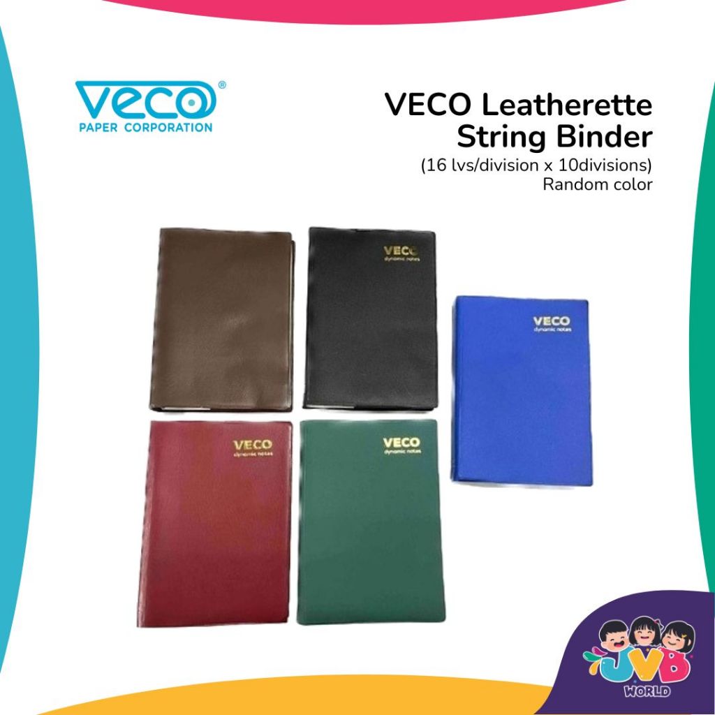 Veco Leatherette String Binder 10 Division (16 lvs/division x ...
