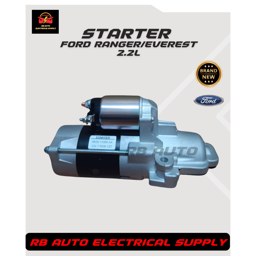 STARTER ASSEMBLY FORD RANGER 2.2L (2012-2021) EVEREST 2.2L (2015-2021 ...