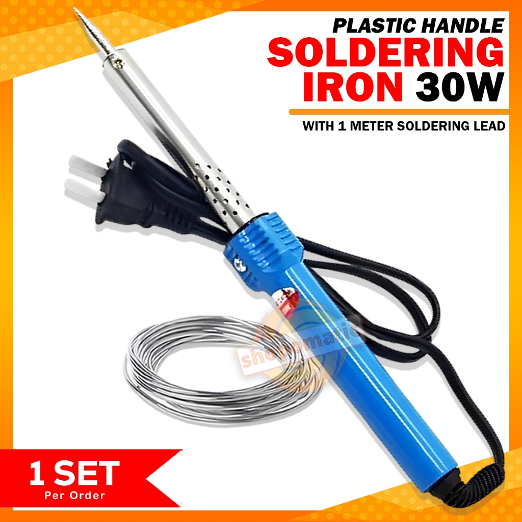 Soldering Iron Plastic Handle With 1 Meter Soldering Lead | Shopee ...