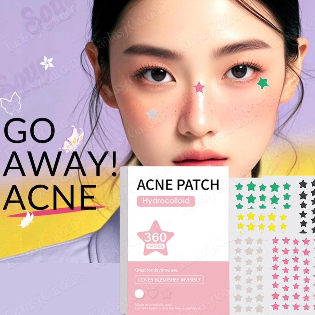 360PCS Acne Pimple Patch Waterproof Hydrocolloid Stickers Repairing ...